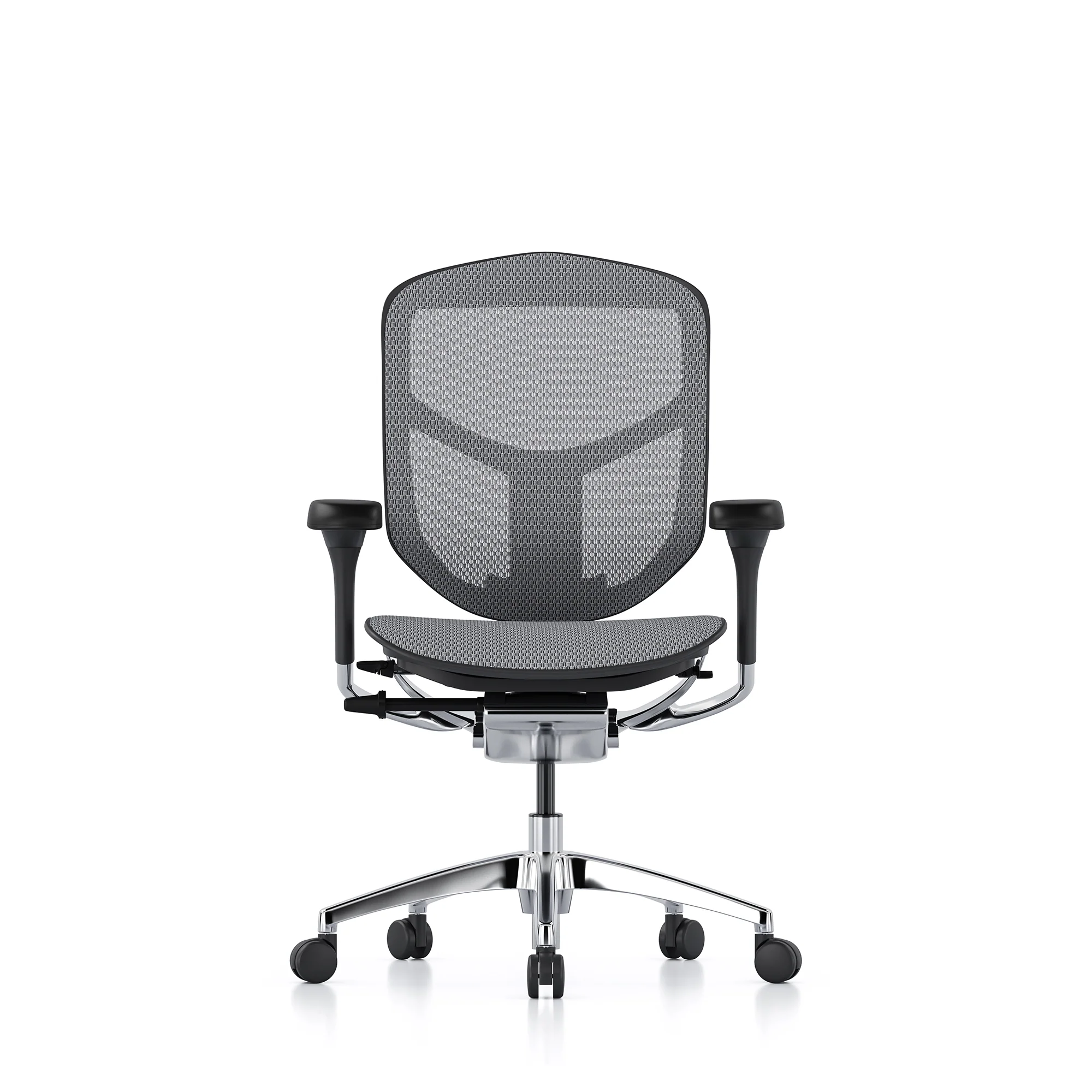 Enjoy office chair, grey mesh, black frame - Image 7