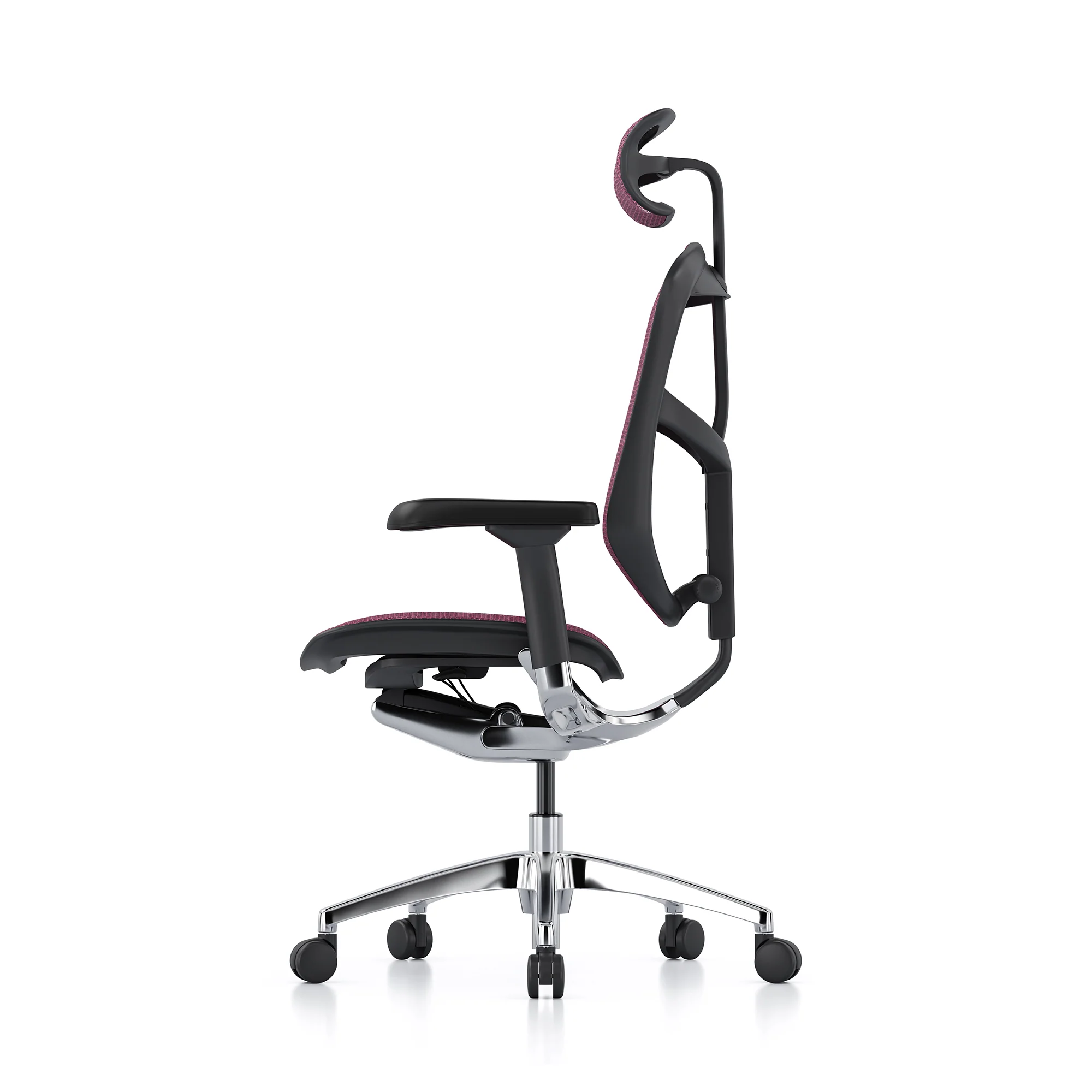 Enjoy office chair, pink mesh, black frame - Image 5