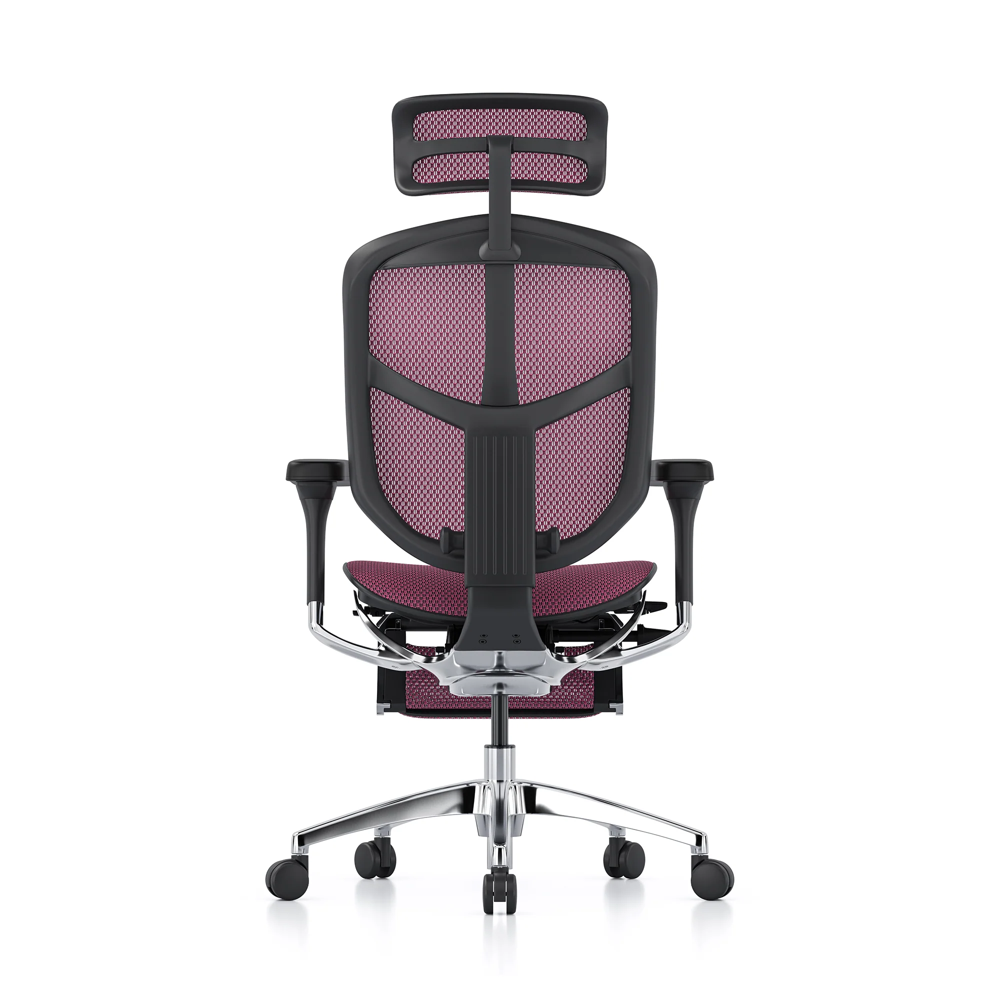 Enjoy office chair, pink mesh, black frame - Image 6
