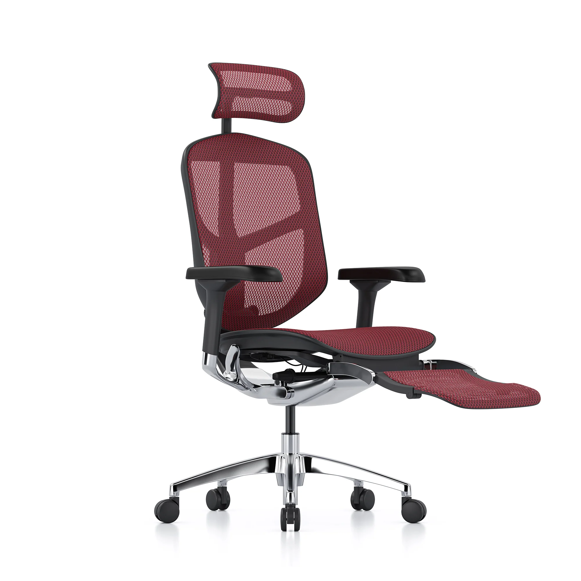 Enjoy office chair, red mesh, black frame - Image 3