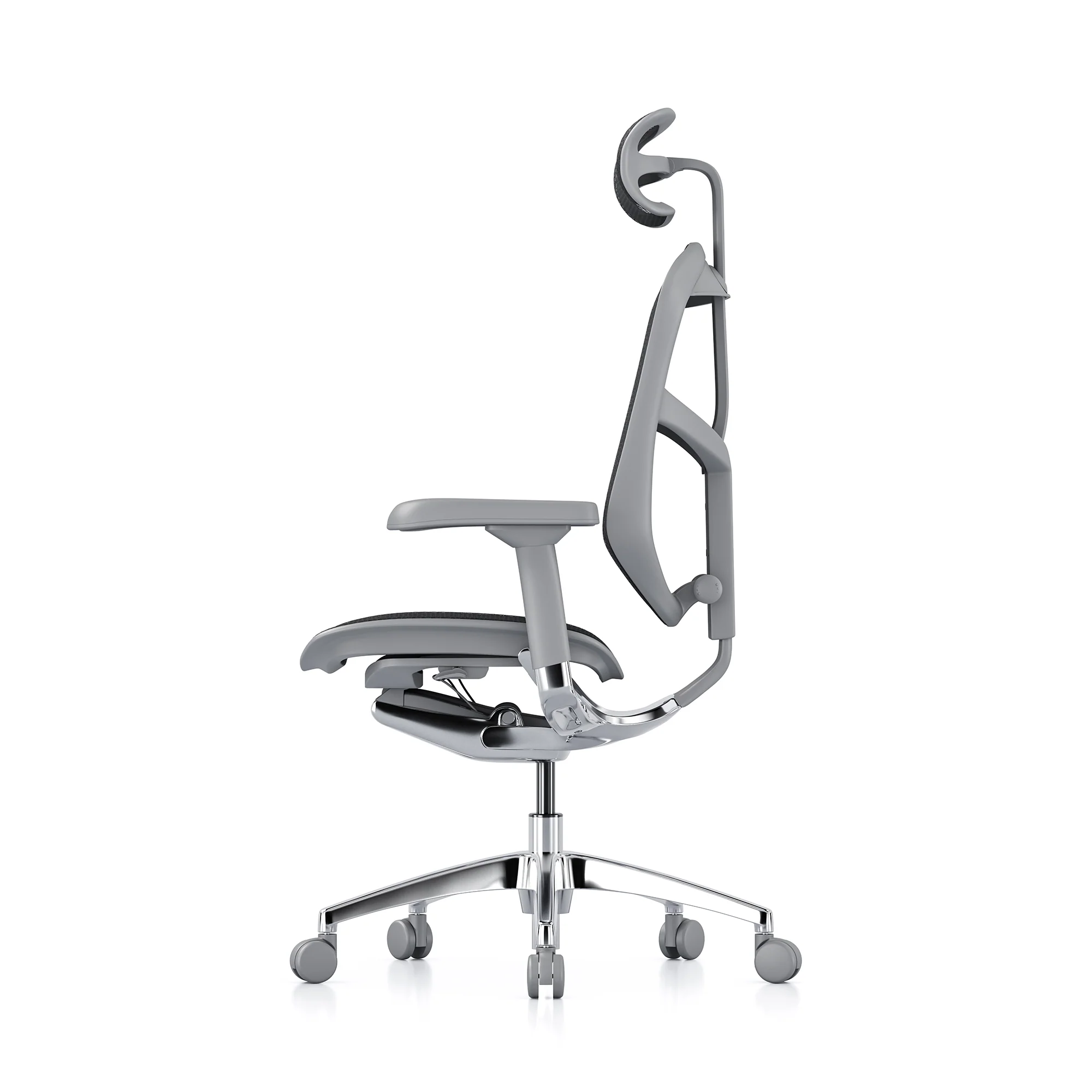 Enjoy office chair, black mesh, grey frame - Image 5