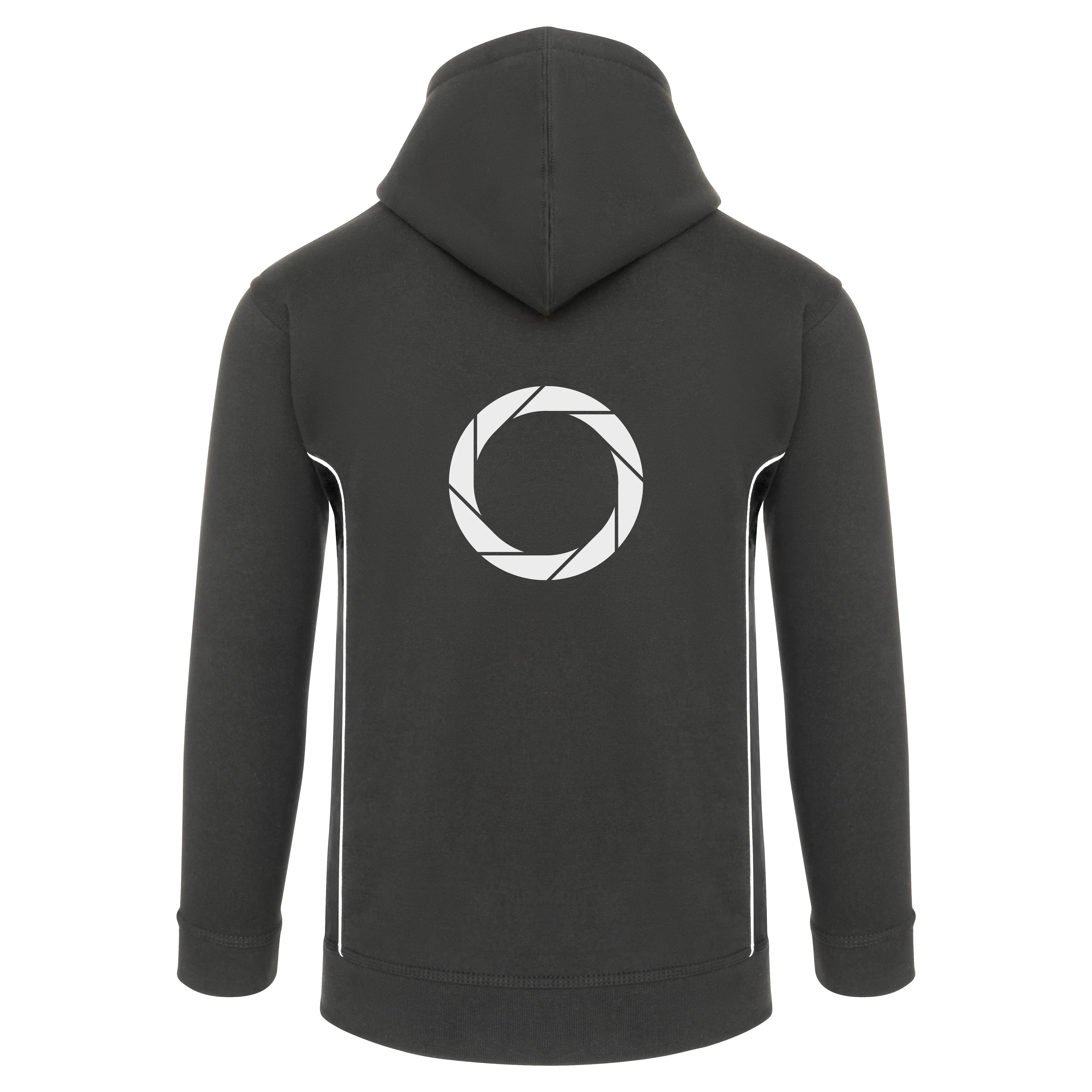 Ergohuman hoodie, grey with black and white, size medium - Image 2