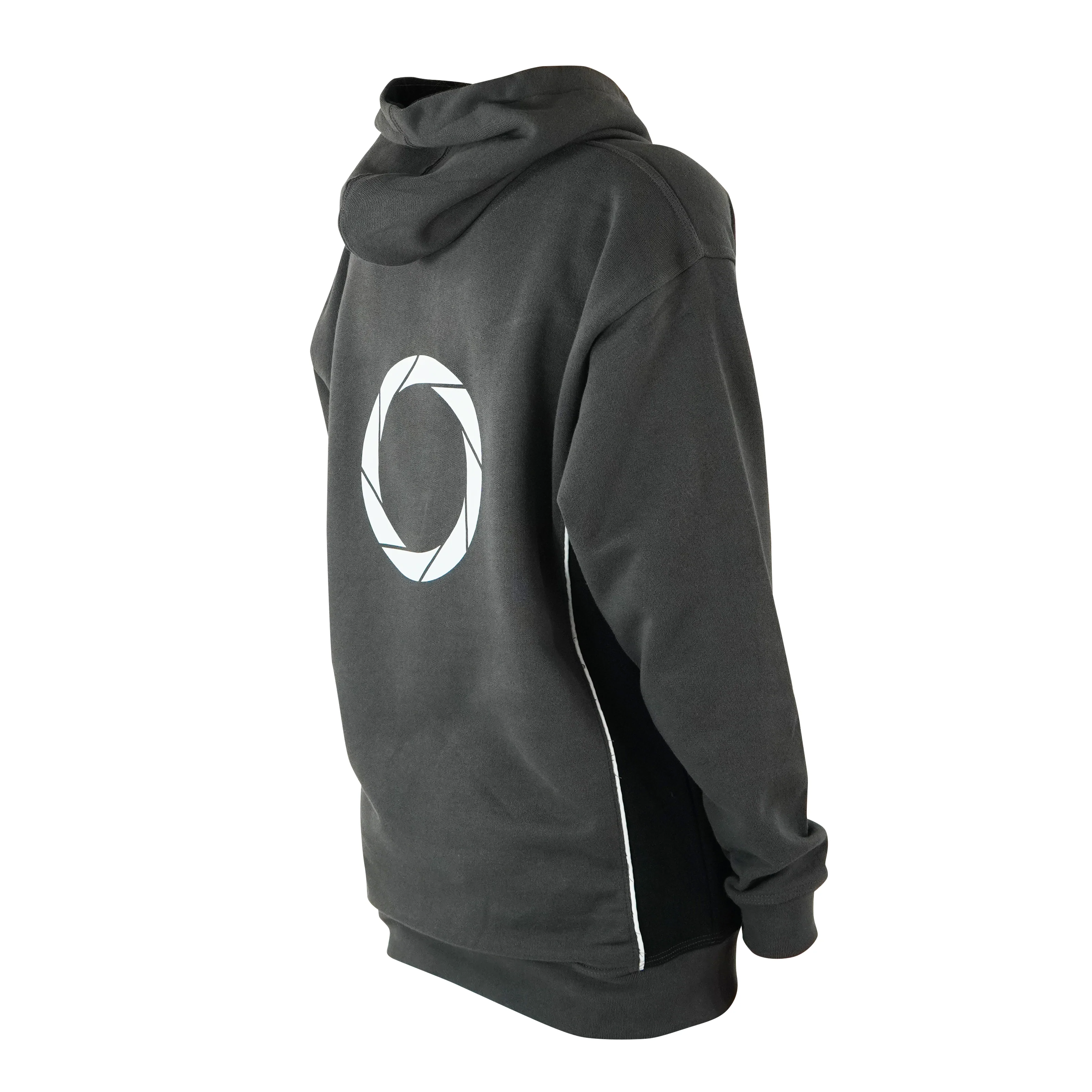 Ergohuman hoodie, grey with black and white, size medium - Image 3