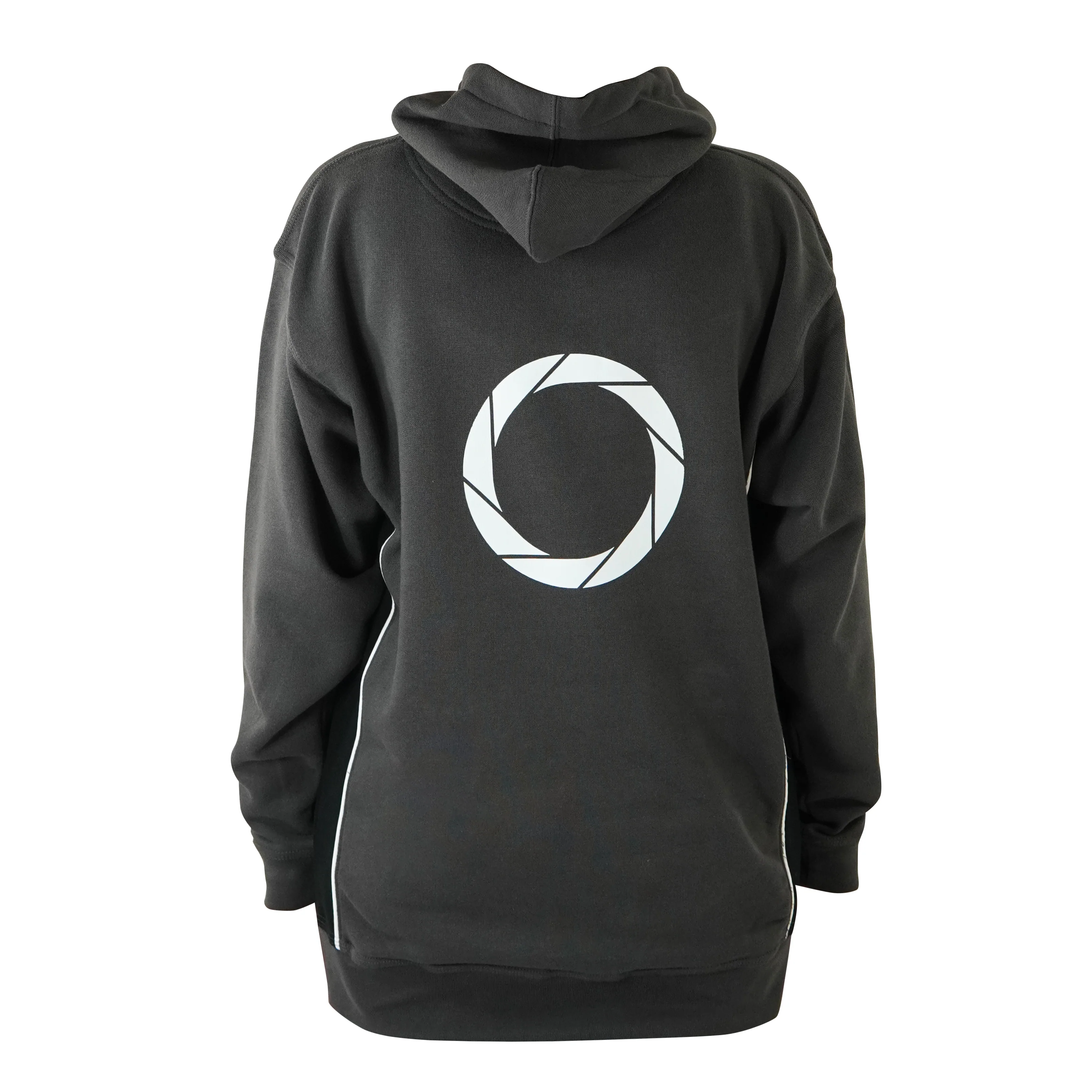 Ergohuman hoodie, grey with black and white, size medium - Image 5