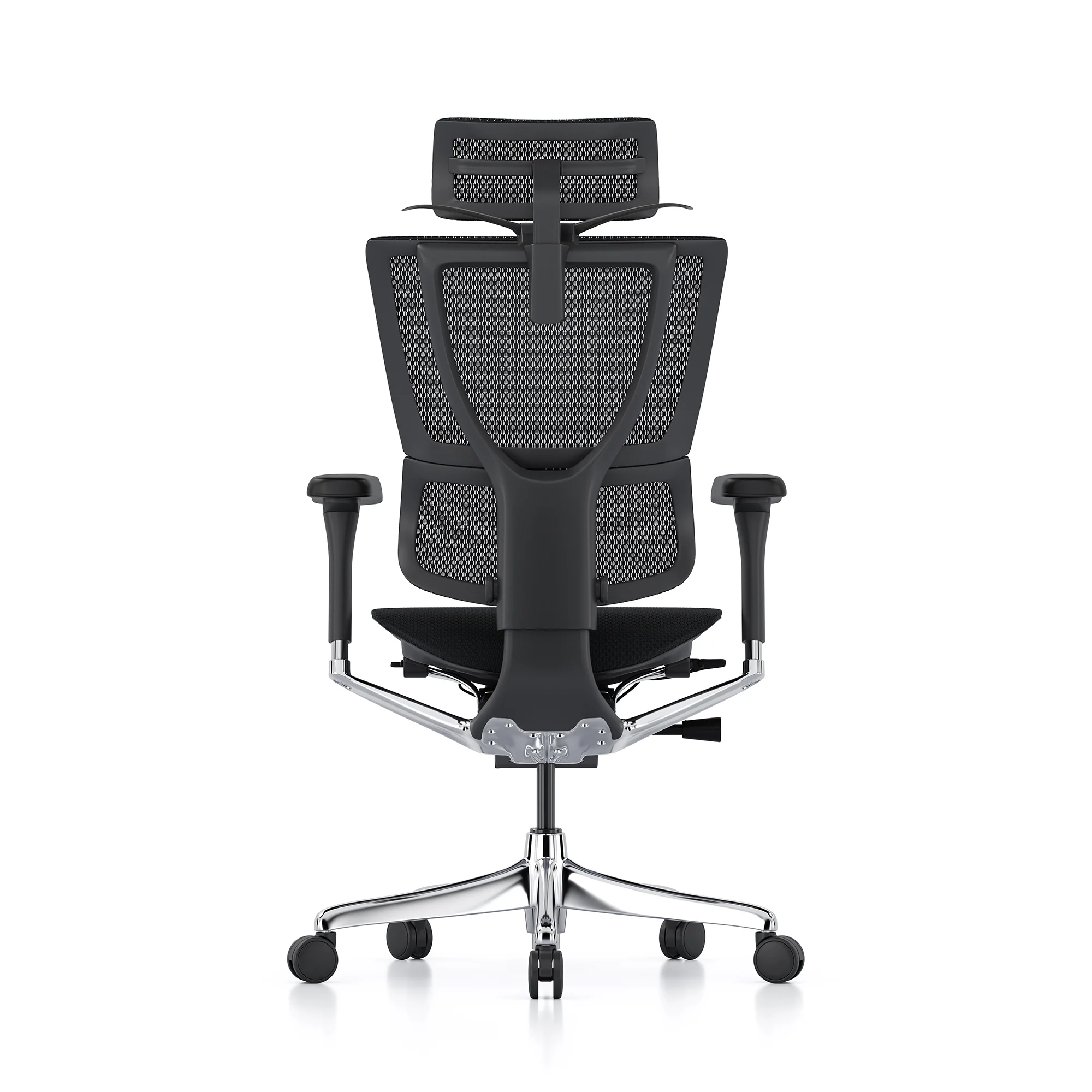 Mirus office chair, black mesh, black frame - Image 4