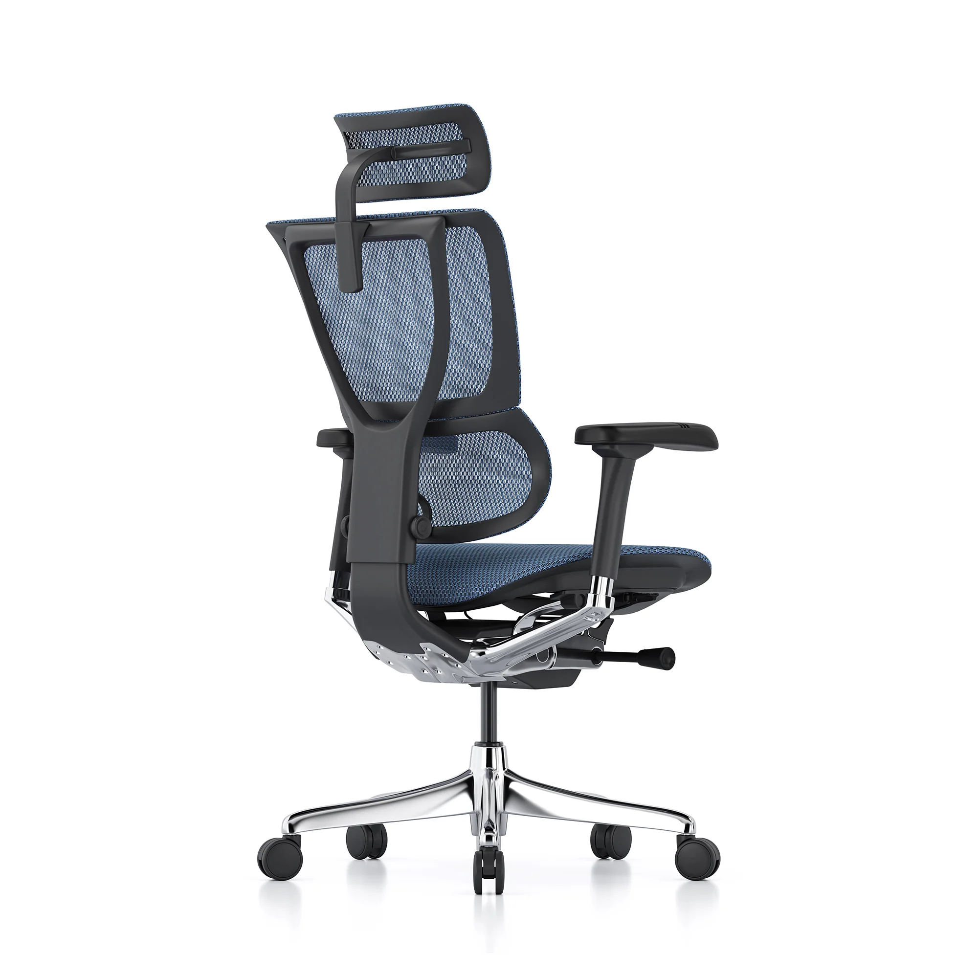 Mirus office chair, blue mesh, black frame - Image 3