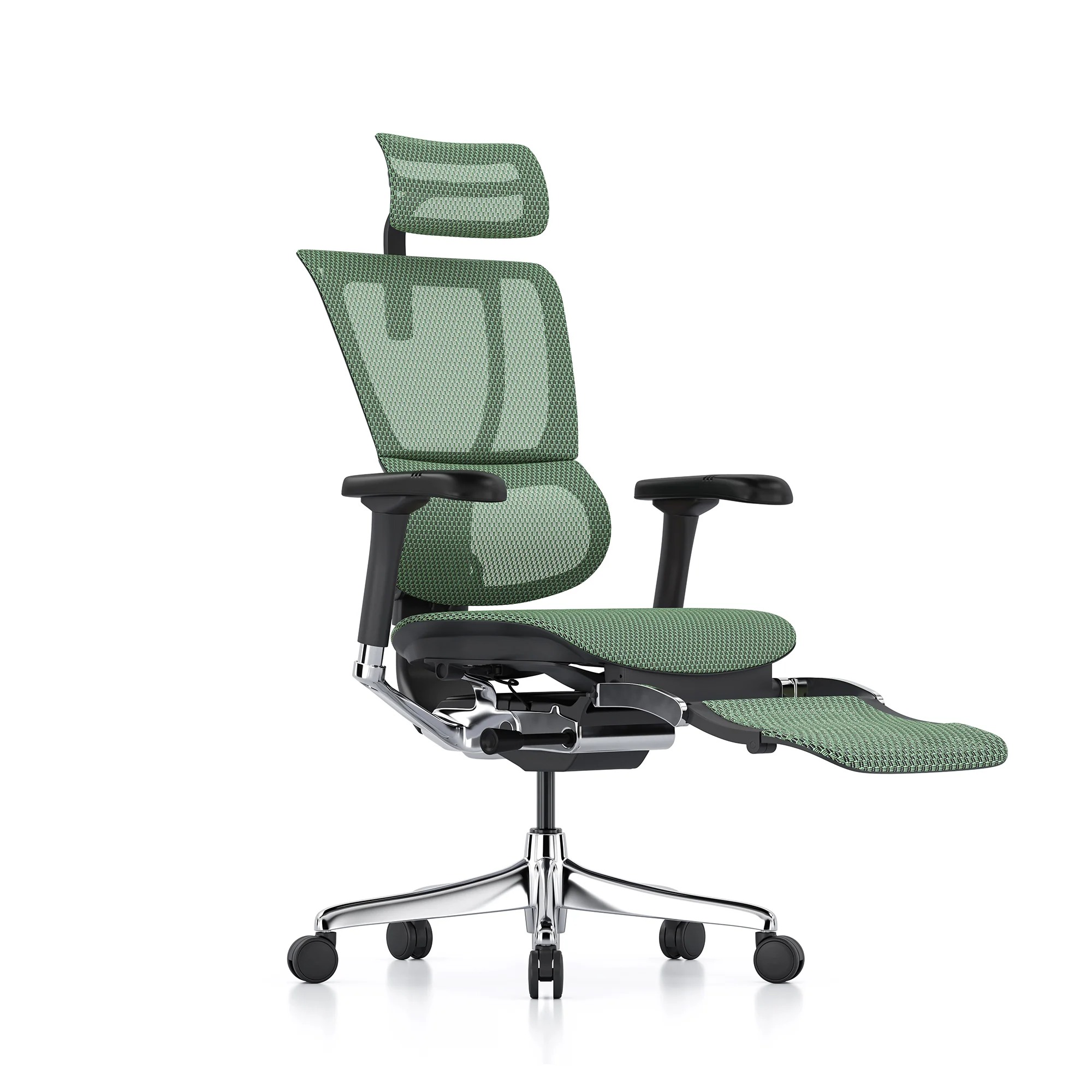 Mirus office chair, green mesh, black frame - Image 2