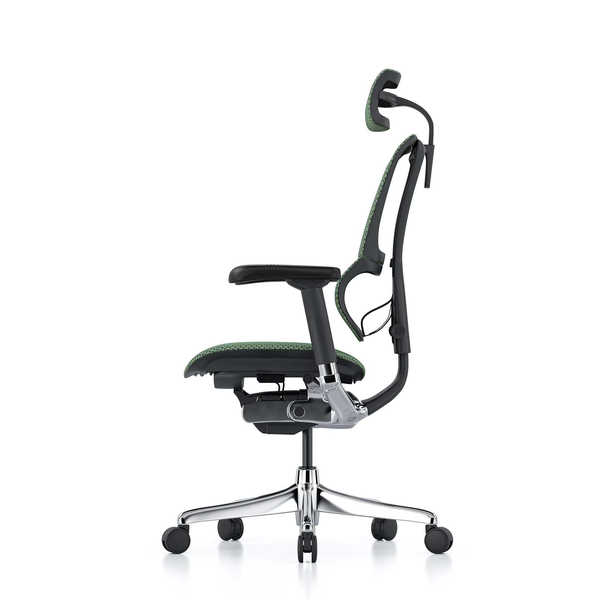 Mirus office chair, green mesh, black frame - Image 4