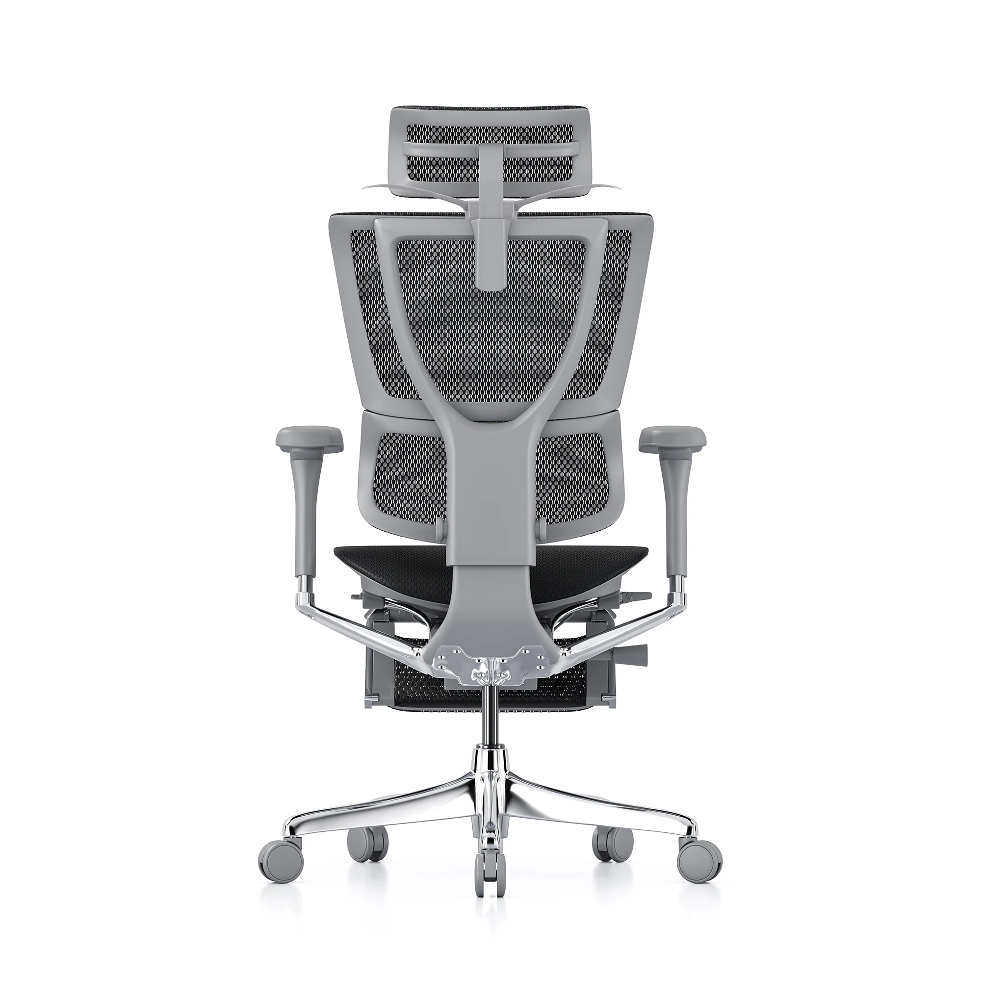 Mirus office chair, black mesh, grey frame - Image 6