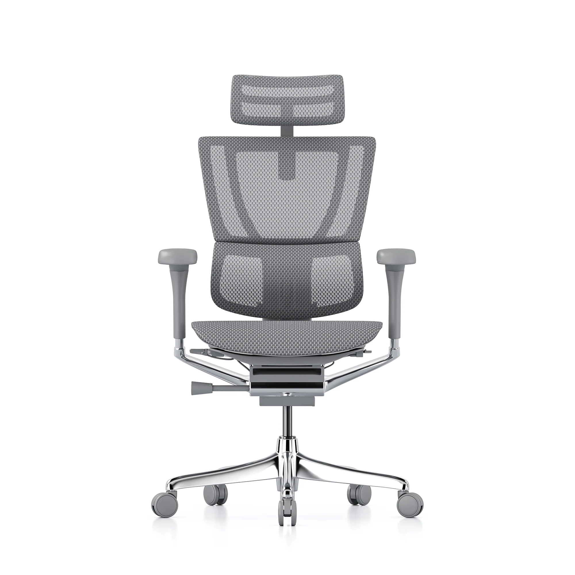 Mirus office chair, grey mesh, grey frame