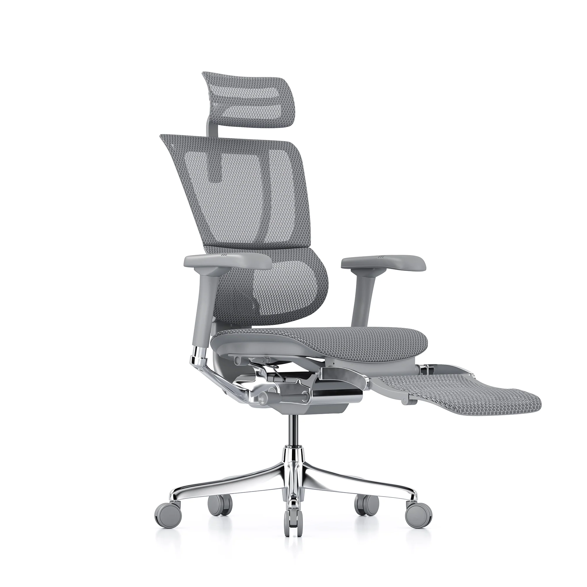 Mirus office chair, grey mesh, grey frame - Image 2